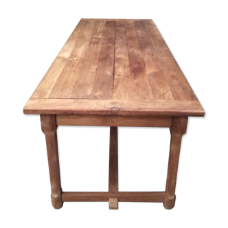 Old solid wood dining table