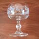 7 champagne coupes, vintage glass coupes