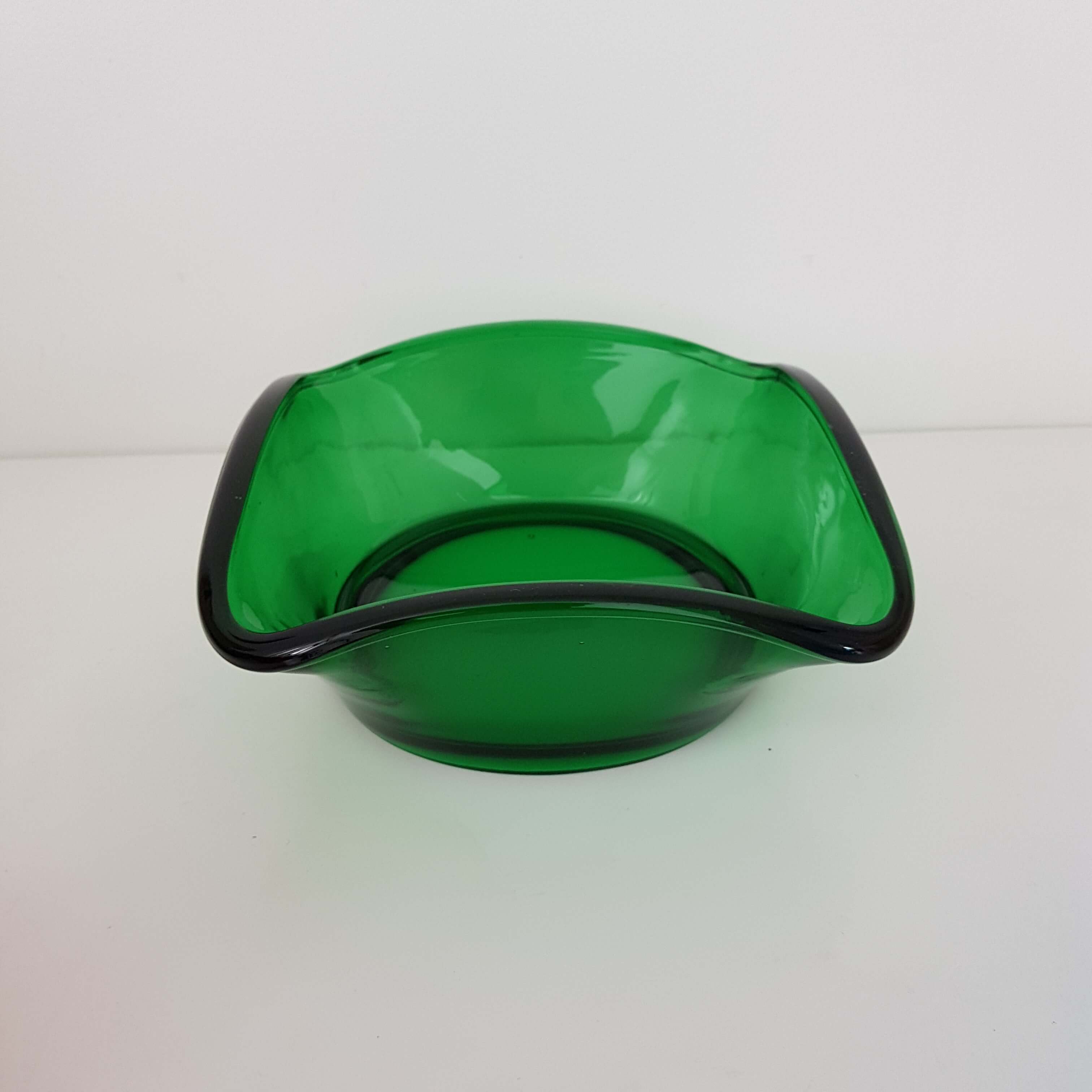 Vintage color glass dessert service