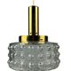 60s 70s VEB hanging lamp ceiling lamp bubble brass glass space age design
