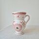 Petit pichet/vase vintage décor florale - Henriot Quimper