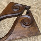 Decorative element, carved wooden wall brackets