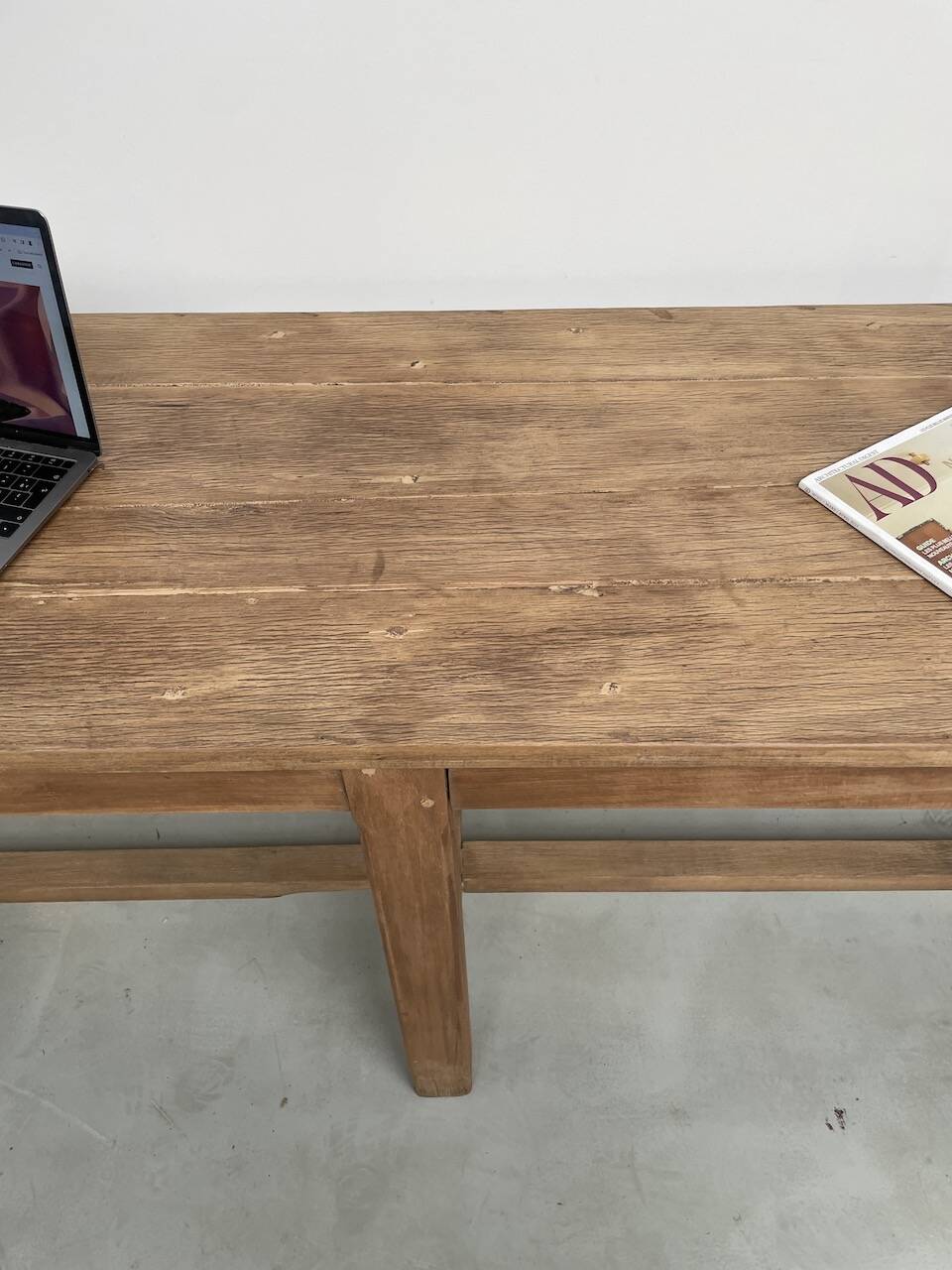 Oak console farm table 3m