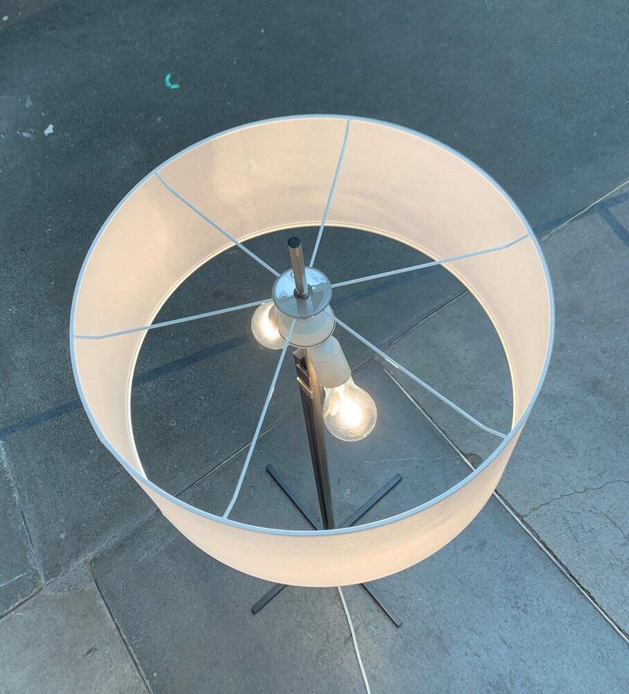 Mid-century German minimalist floor lamp by Kaiser Idell / Kaiser Leuchten, 1960s.