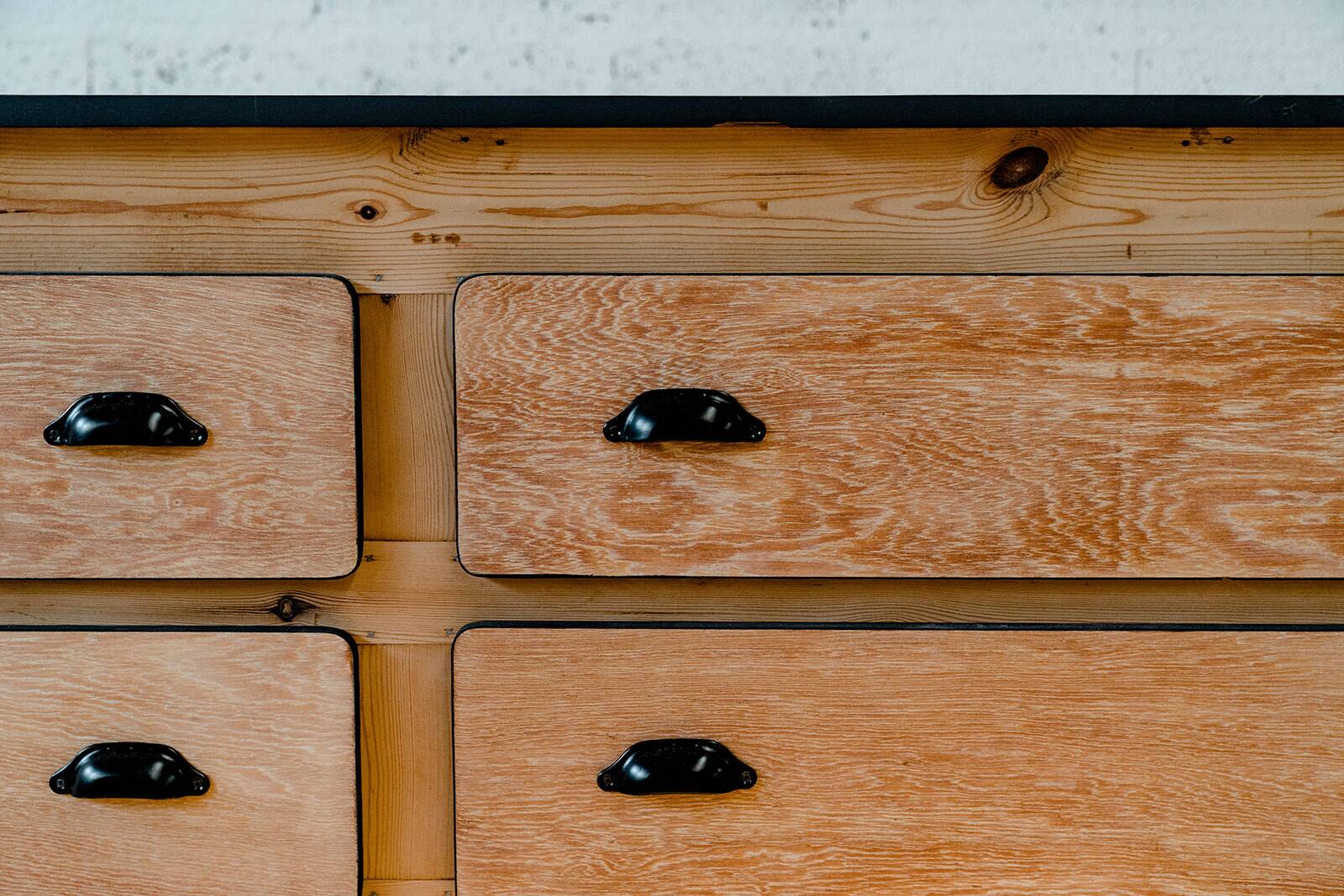 Wooden trade counter