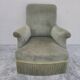 Napoleon III period velvet toad armchair, 19th century