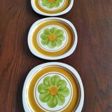 3 assiettes "Monaco" Salins