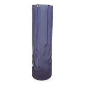 Vase en verre de Murano satin violet vintage italien, années 1970