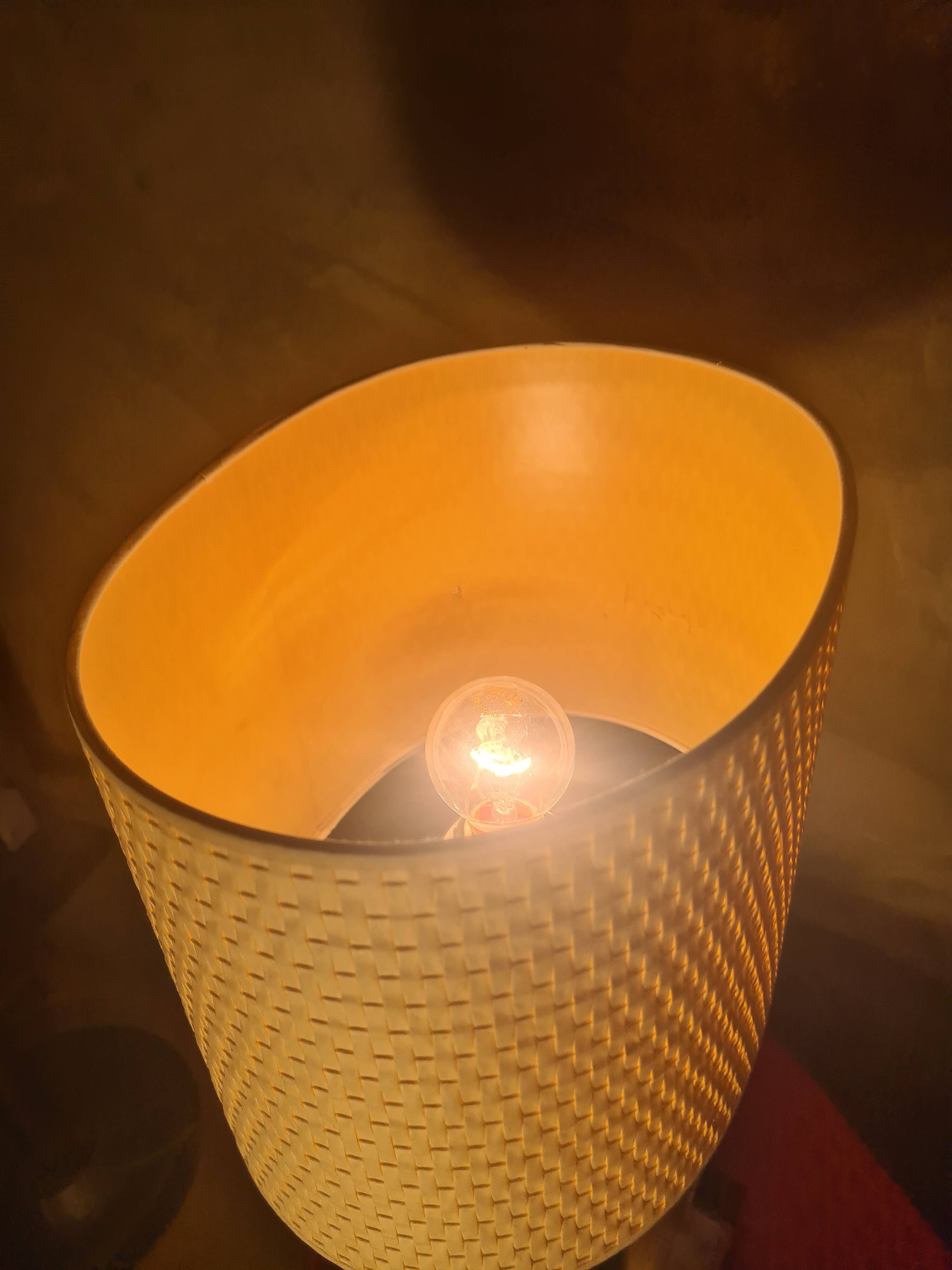 Lumica house lamp, willy rizzo 1960-70, luxury ceramic 61x31.