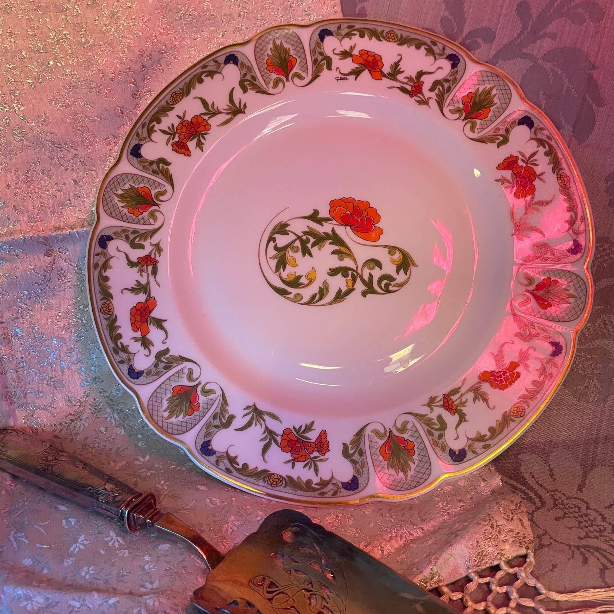 Porcelain Dinner Plate - Mozart "Shantung" Pattern Haviland