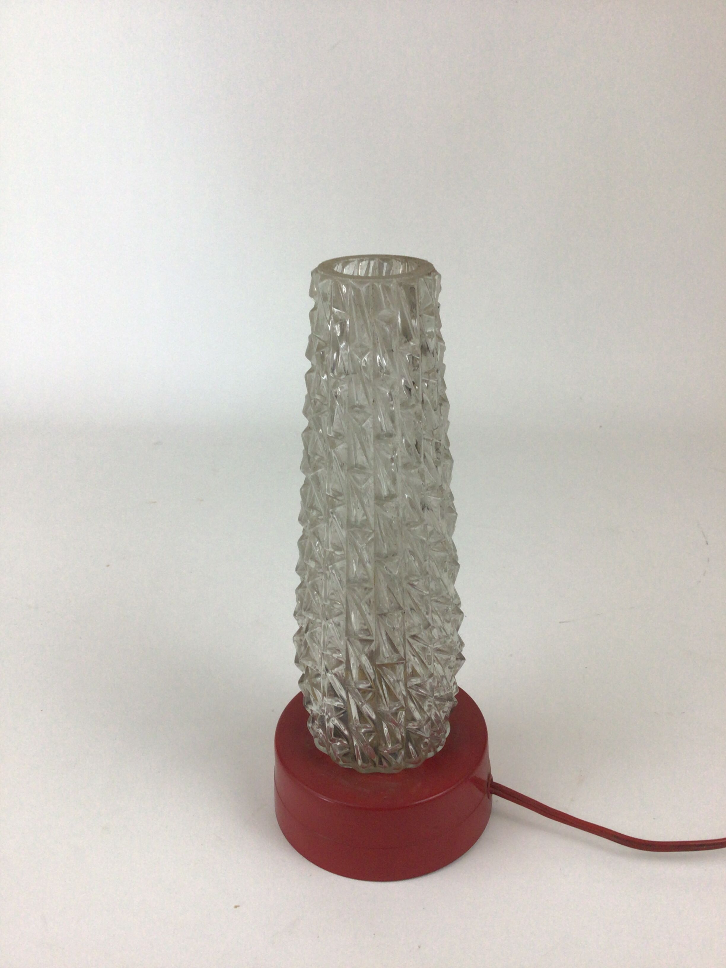 Lampe veilleuse vintage 60´s métal verre