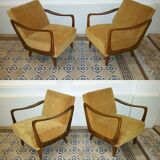 Scandinavian pair of chairs of the years 50-60 Boomerang design