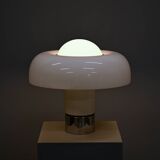 Brumbury Table Lamp chrome and white by Luigi Massoni for Guzzini Italy