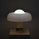 Brumbury Table Lamp chrome and white by Luigi Massoni for Guzzini Italy