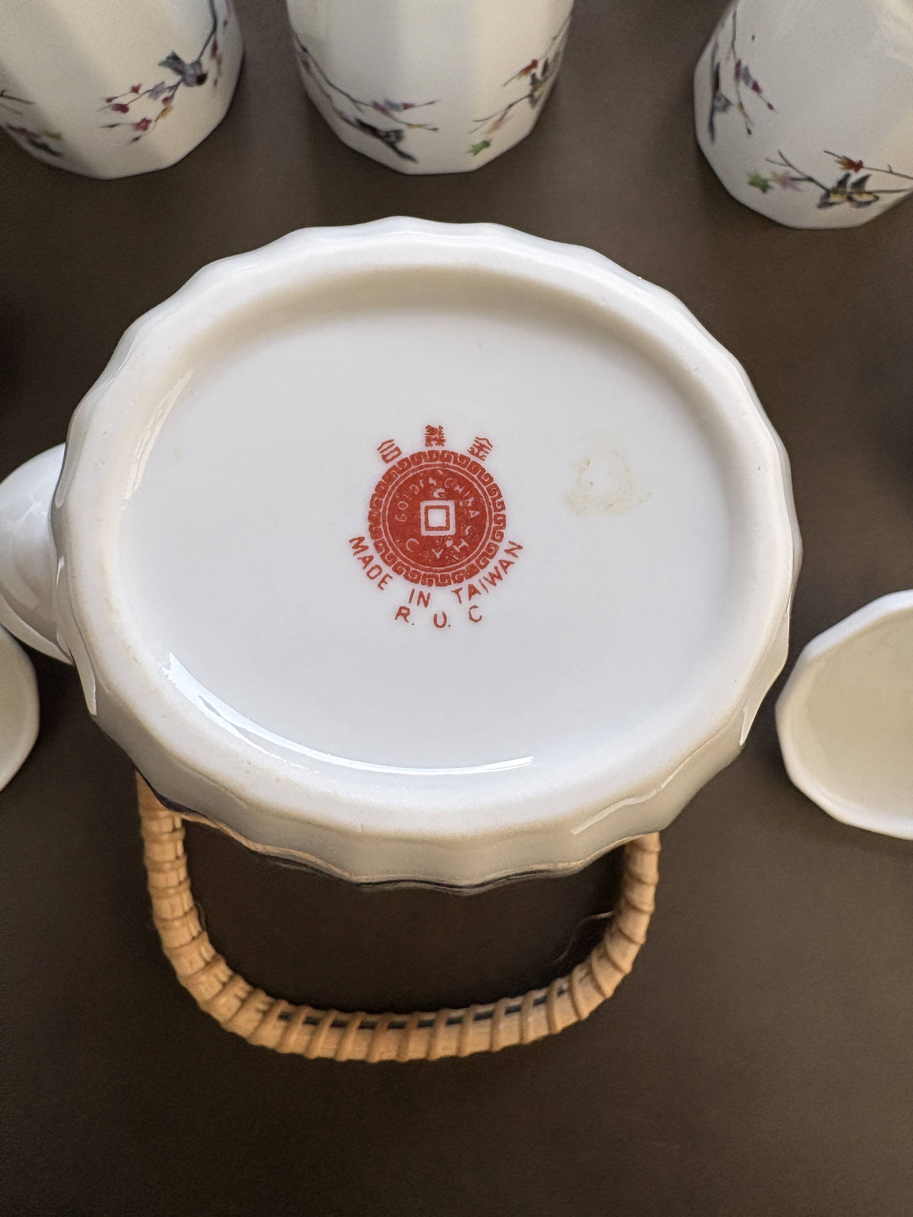 Antique Asian porcelain tea or coffee set