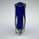 Vase Murano Sommerso bleu, Italie, années 1970