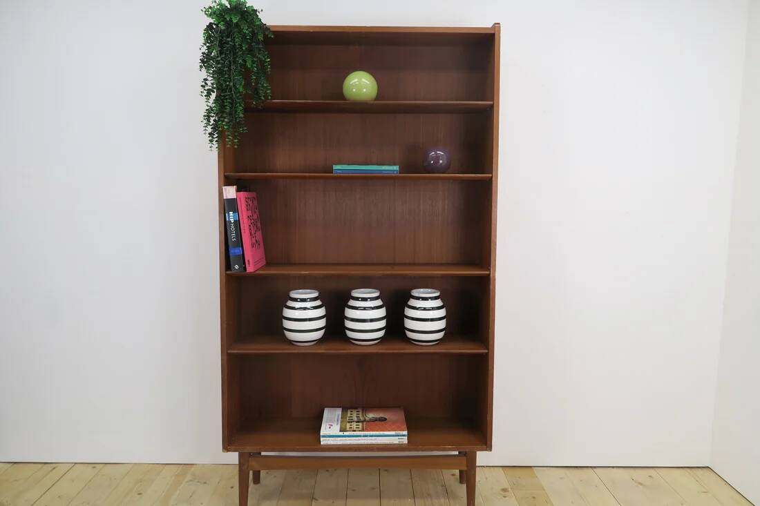 Teak Mid-Century Bookcase – Johannes Sorth (Denmark, 1960s)