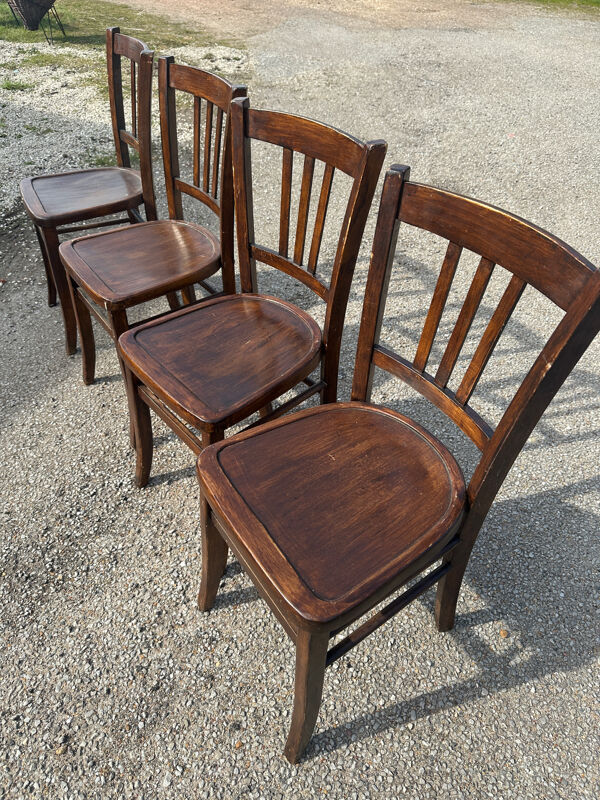 Lot de 4 chaises bistrot Luterma