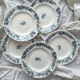 5 old flat ironstone plates “Cyrano” Longwy