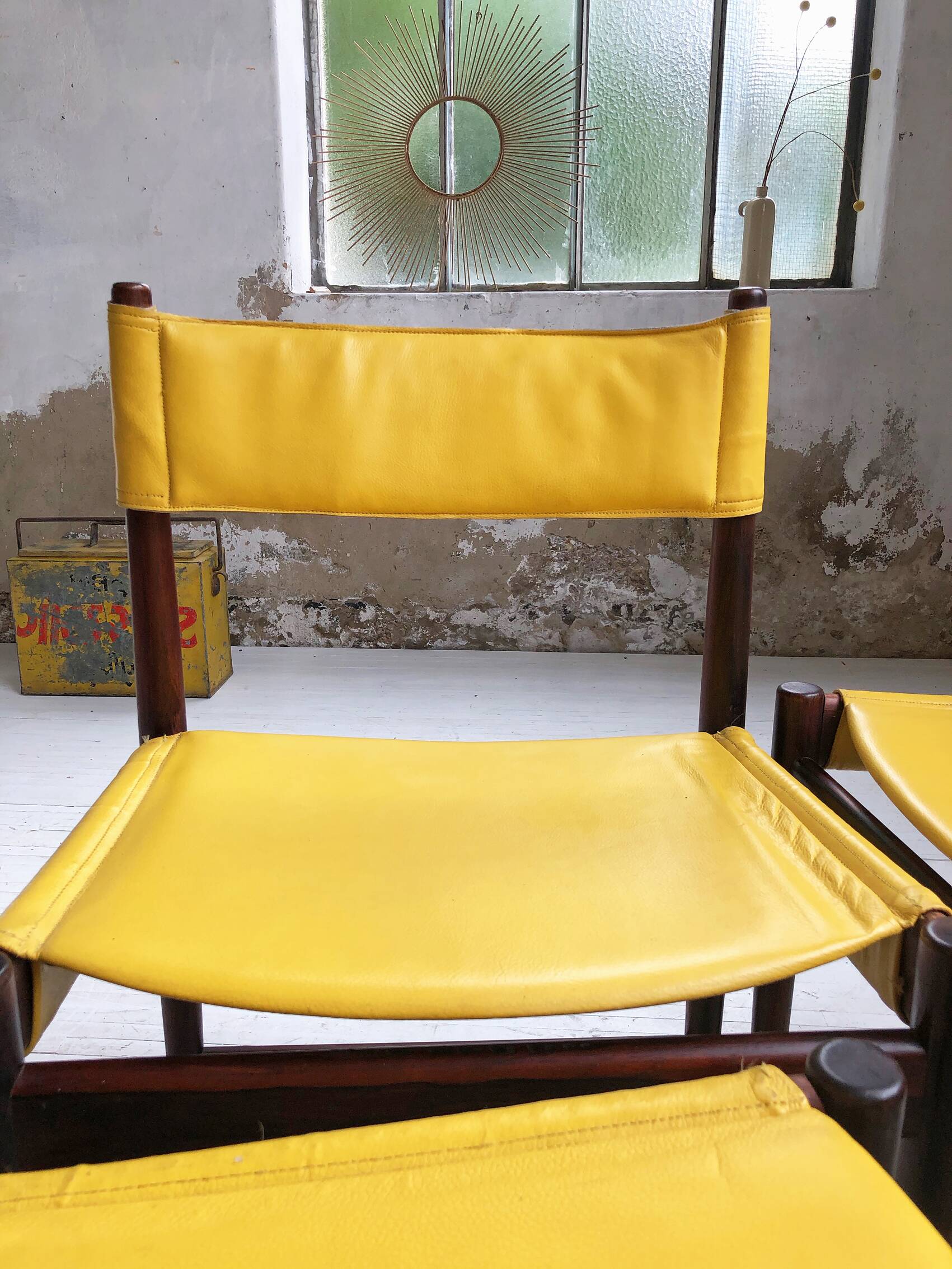 Rosewood leather chairs by Arne Vodder for Sibast