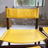 Rosewood leather chairs by Arne Vodder for Sibast