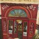 Oil on canvas restaurant storefront, signed À Morin