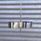 Space age chrome metal pendant light 1970