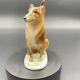 Vintage sitting dog in porcelain Zsolnay Pécs – Hungary, 1960s