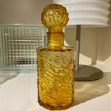Bottle bottle amber glass textured vintage 70s