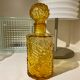 Bottle bottle amber glass textured vintage 70s