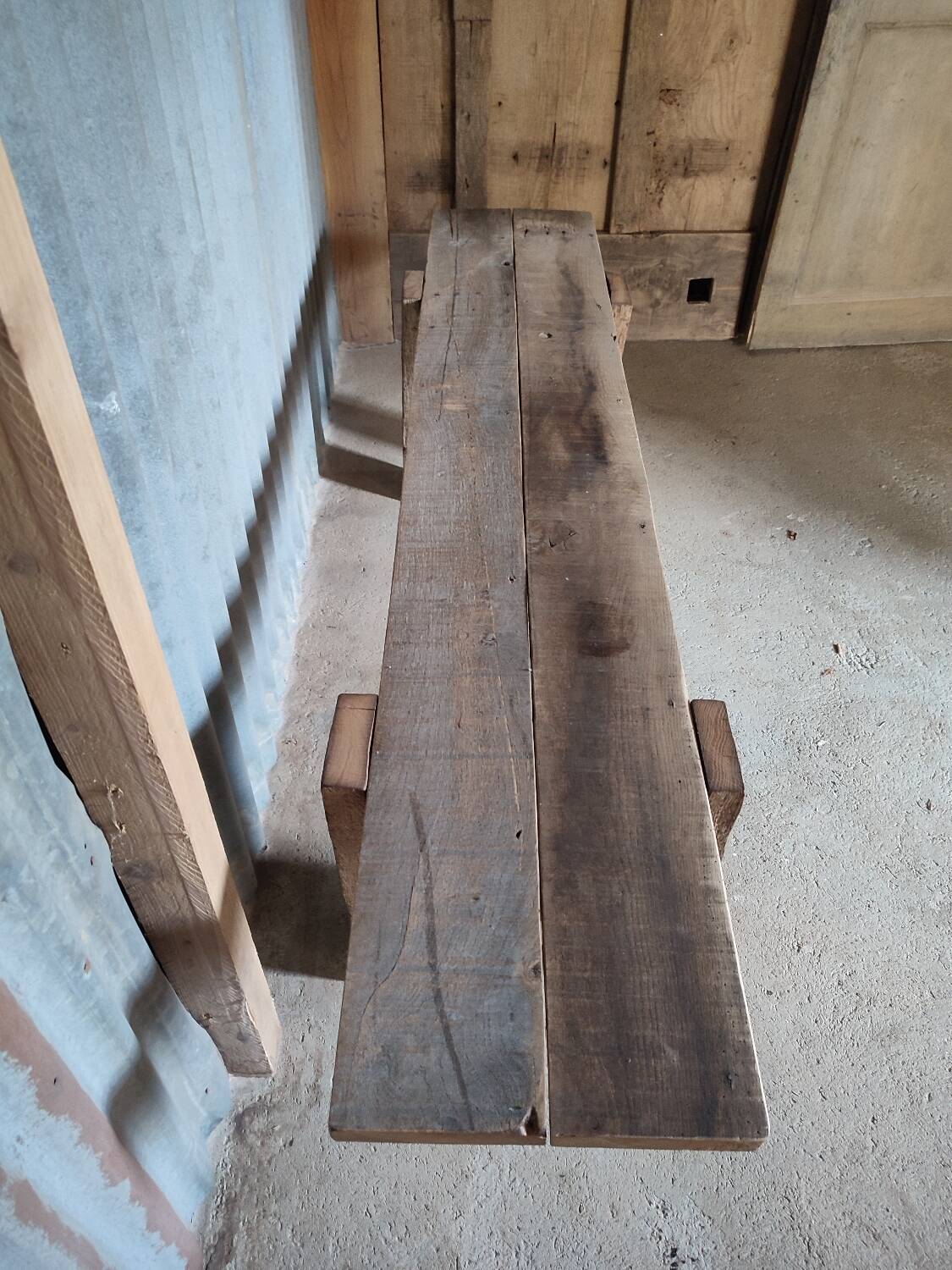 Superb wabi-sabi bed bench...