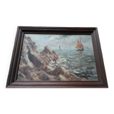 Painting on wood Pierre Arnaud