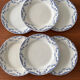 Service of 6 flat plates Creil et Montereau labrador – Model Mir