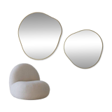 Bossa Nova Gold Contour Mirror Duo