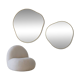 Duo de Miroirs Bossa Nova Contour Doré