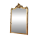 Antique gilded Louis XV pediment mirror
