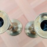 Pair of brass candlesticks
