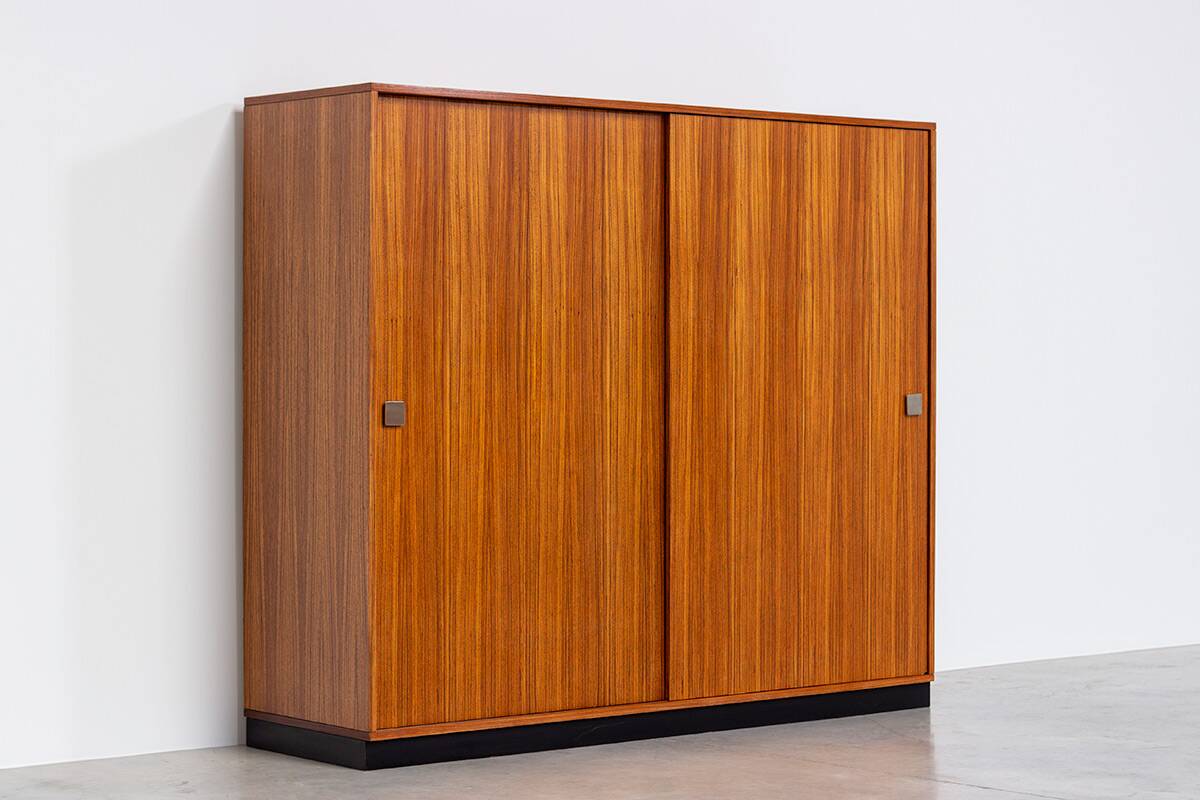 Alfred Hendrickx wardrobe for Belform Zebrano wood 1960