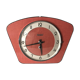 Ancient clock pendulum bayard red key vintage 50s formica