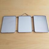 Vintage triptych barber mirror
