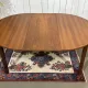Table des années 1970 en teck avec 1 allonge