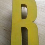 Industrial vintage letter in zinc