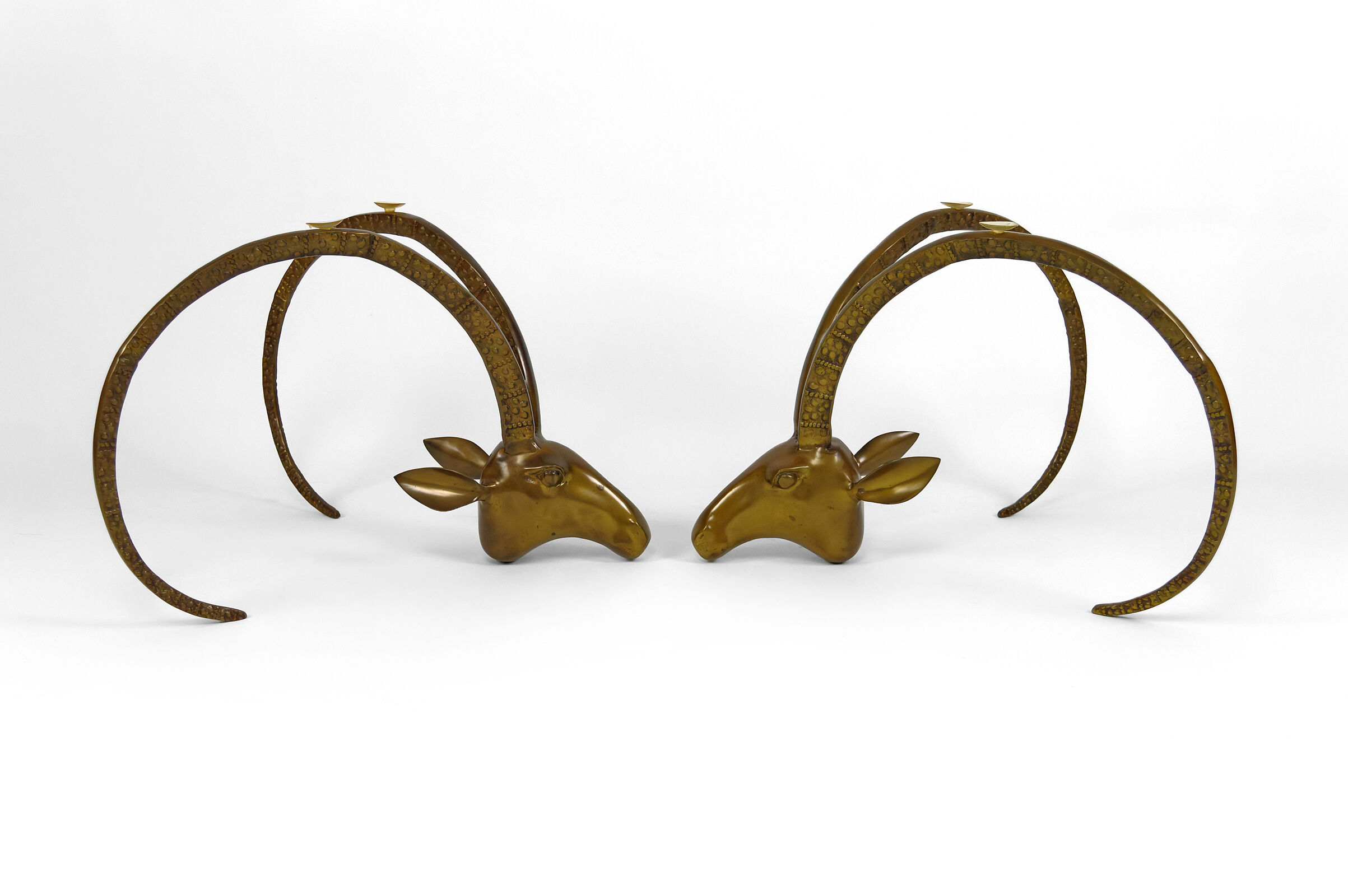 Coffee table with mouflons by Alain Chervet, circa 1970