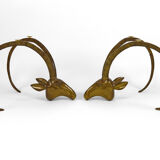 Coffee table with mouflons by Alain Chervet, circa 1970