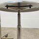 3 adjustable industrial stools with aluminum wheels