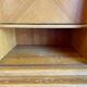 Vintage oak grand buffet Mid-Century Scandinavian with tapered legs from the 50s/70s.