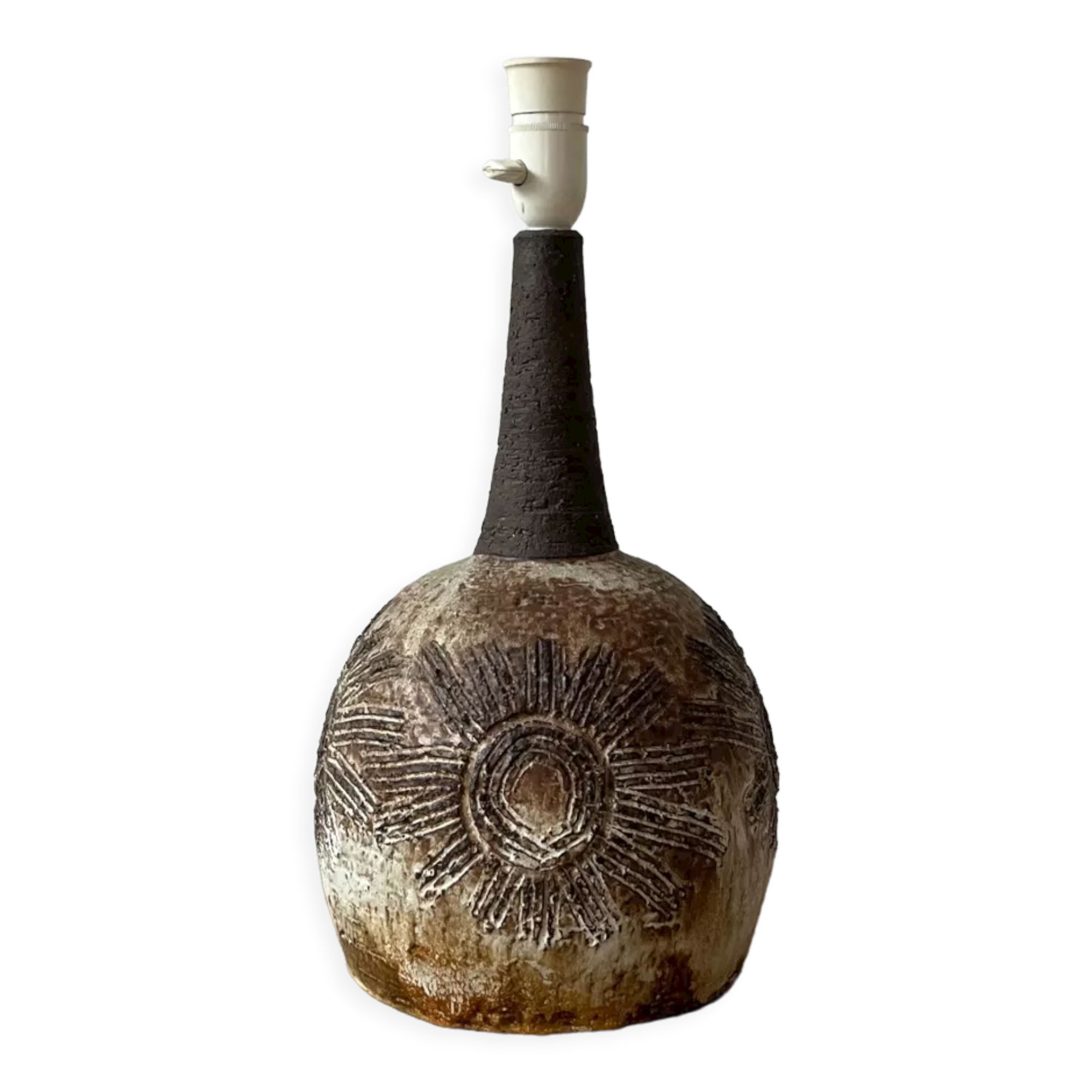 Danish mid-century ceramic table lamp base