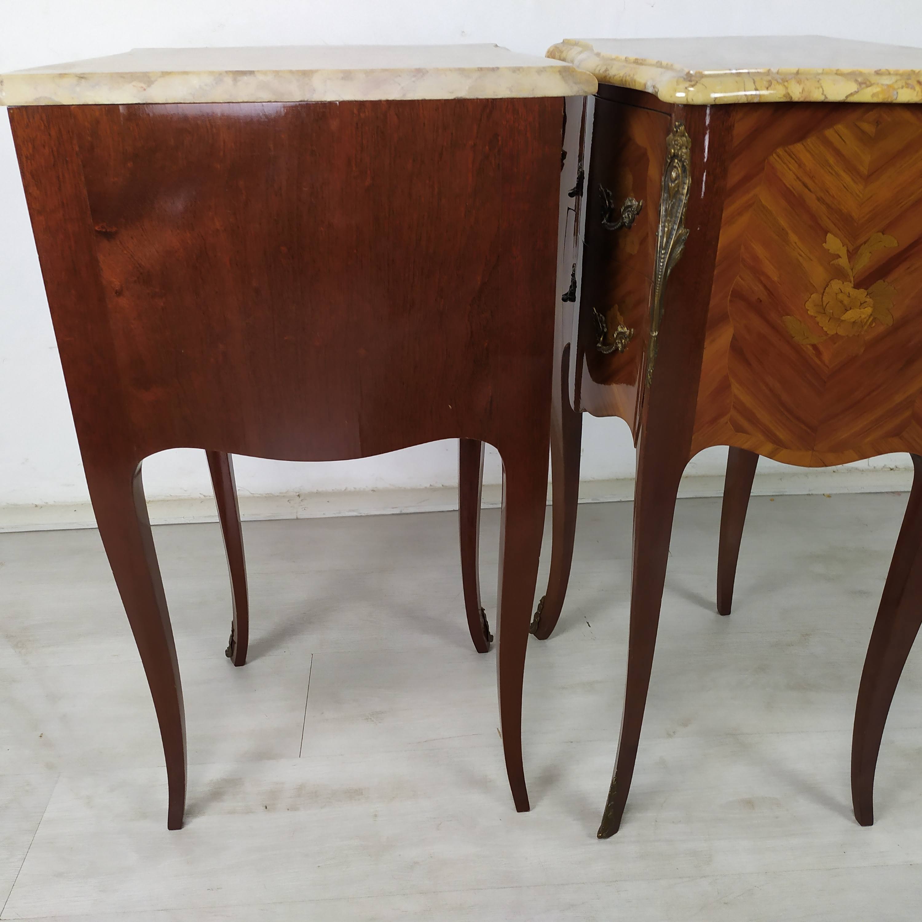 Pair of Louis XV style bedside tables