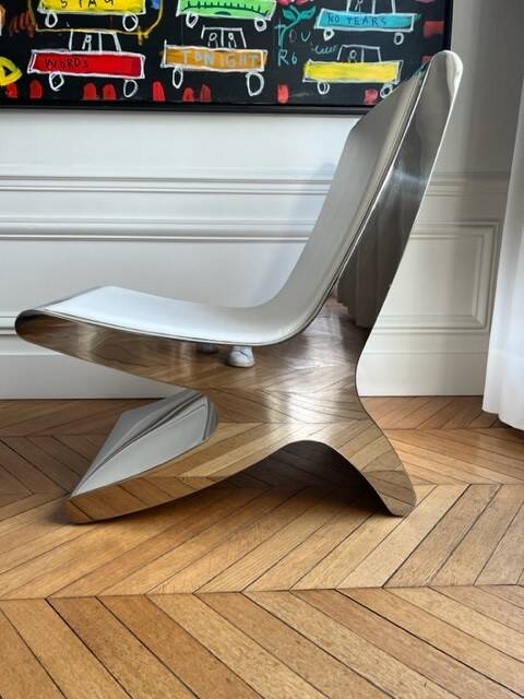 Fauteuil inox X Megaron Studio