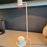 Vintage articulated desk lamp in white lacquer